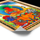 Coole tibetische Thangka Drei große Heilige Poster (Ecke)
