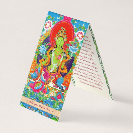 Coole Tibetische Thangka Grune Tara Gott Tattoo Le Visitenkarten Zazzle De