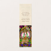 Coole Tibetthangka Usnisa Sitatapatra Visitenkarten (Außenseite Aufgefaltet)