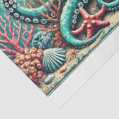 Coole Tiefen: Die stilvolle Octopus-Dekoupage Seidenpapier (Detail)