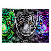 Coole Tiger-Artwork - Große Katzen - Tiger-Geschen Geschenktüte (Rückseite)