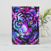 Coole Tiger Artwork - Wildlife BigCat - Tiger Einladung (Stehend Vorderseite)