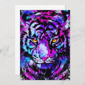 Coole Tiger Artwork - Wildlife BigCat - Tiger Einladung (Vorne/Hinten)