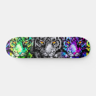 Coole Tiger Artwork - Wildtiere Große Katzen - Tig Skateboard