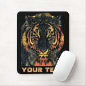 Coole Tiger-Gesichtskunst Fügen Sie Ihren eigenen Mousepad (Mit Mouse)