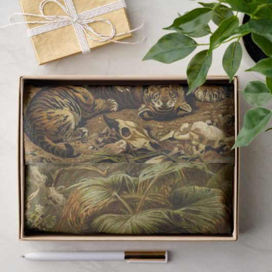 coole Tigerfreunde entmutigen Kunsthandwerker Seidenpapier (Geschenk)