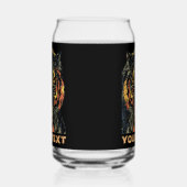 Coole Tigerschauspiele ergänzen Ihren eigenen Text Dosenglas (Rechts)