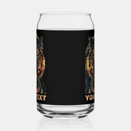 Coole Tigerschauspiele ergänzen Ihren eigenen Text Dosenglas (Rechts)