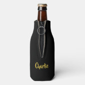 Coole Tiki Totem individuelle Name Flasche cooler Flaschenkühler (Flasche Rückseite)