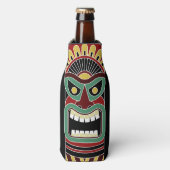 Coole Tiki Totem individuelle Name Flasche cooler Flaschenkühler (Flaschenvorderseite)