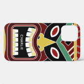 Coole Tiki Totem individuelle Name Telefonzellen Case-Mate iPhone Hülle (Rückseite (Horizontal))