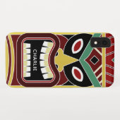 Coole Tiki Totem individuelle Name Telefonzellen Case-Mate iPhone Hülle (Rückseite (Horizontal))
