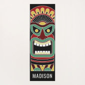 Coole Tiki Totems individuelle Name Yogmatte Yogamatte (Rückseite)