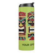 Coole Tiki Totems, Sondertexte und Farbtumbler Thermosbecher (Nach links gedreht)