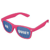 Coole tolle Unterschrift sei leise Retro-Sonnenbri Partybrille (Schrägansicht)
