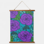 Coole Töne Dschungel Wandteppich Mit Holzrahmen (Vorderseite)