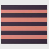 Coole Tone-Markierungsstreifen in Schwarz und Oran Geschenkpapier (Flach)