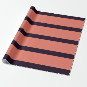 Coole Tone-Stifte, schwarz und orange Streifen Geschenkpapier