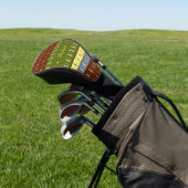 coole Töne, Streifen, Monogramm Golf Headcover (In SItu)