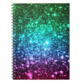 Coole Tones Galaxy Ombre Notizblock (Vorderseite)