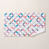 Coole Tonfarben mit kreisförmigem Quarzmuster Badhandtuch Set (Handtuch)