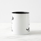 Coole Top-Hut-Katze Tasse (Zentrum)