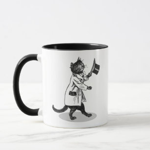 Coole Top-Hut-Katze Tasse