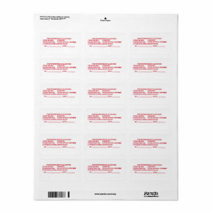 Coole Top Secret Labels Adressaufkleber