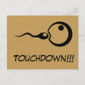 Coole Touchdown-Schwangerschaft Postkarte (Vorderseite)