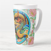 Coole traditionelle japanische Drachenholzkunst Milchtasse (Rechte Ecke)