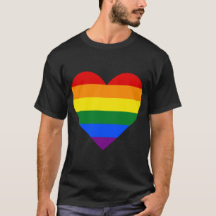 coole, traditionelle Regenbogenfarben Herzstück T  T-Shirt