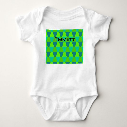 Coole Trapezoide Baby Strampler (Vorderseite)