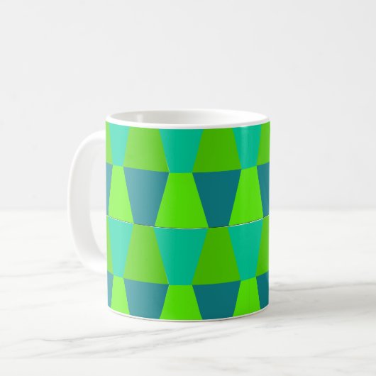 Coole Trapezoide Kaffeetasse (Vorderseite Links)