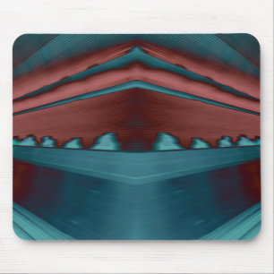 Coole, trendige futuristische Kunstwerke in Rot un Mousepad