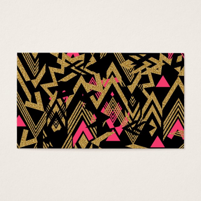 Coole trendige Imitate Gold Glitzer geometrische M (Vorderseite)