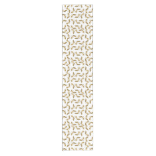 Coole trendige Imitate Gold Glitzer High Heels Sch Kurzer Tischläufer