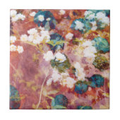 Coole, trendige Kunst der romantischen Blume Fliese (Vorderseite)