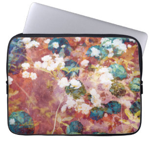 Coole, trendige Kunst der romantischen Blume Laptopschutzhülle
