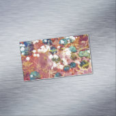 Coole, trendige Kunst der romantischen Blume Magnetische Visitenkarte (Beispiel)