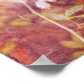 Coole, trendige Kunst der romantischen Blume Poster (Ecke)