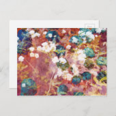 Coole, trendige Kunst der romantischen Blume Postkarte (Vorne/Hinten)