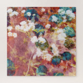 Coole, trendige Kunst der romantischen Blume Puzzle (Vertikal)