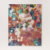 Coole, trendige Kunst der romantischen Blume Puzzle (Vertikal)