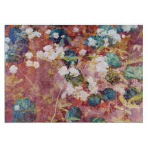 Coole, trendige Kunst der romantischen Blume Schneidebrett