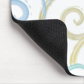 Coole, trendige, moderne Wellenwasser-Farbbürsten Mousepad (Ecke)