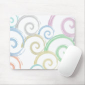 Coole, trendige, moderne Wellenwasser-Farbbürsten Mousepad (Mit Mouse)