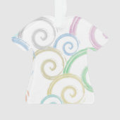 Coole, trendige, moderne Wellenwasser-Farbbürsten Ornament (Vorderseite)
