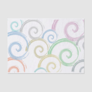 Coole, trendige, moderne Wellenwasser-Farbbürsten Seidenpapier