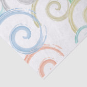 Coole, trendige, moderne Wellenwasser-Farbbürsten Seidenpapier (Ausschnitt)