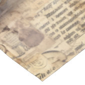 Coole trendige rustikale Zeitung mit Scrapbook Tischdecke (Schrägansicht)